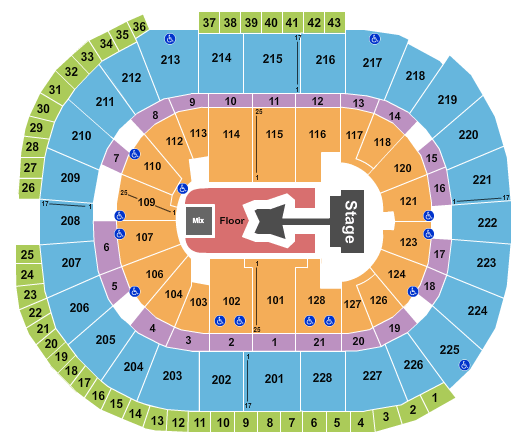 SAP Center SAP Center Seating Chart